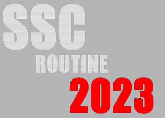 ssc routine 2023