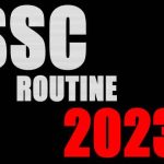 SSC ROUTINE 2023