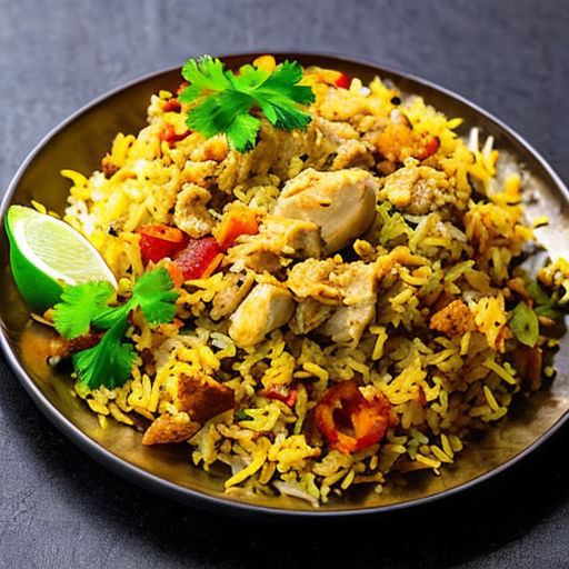 Bengali chicken biryani